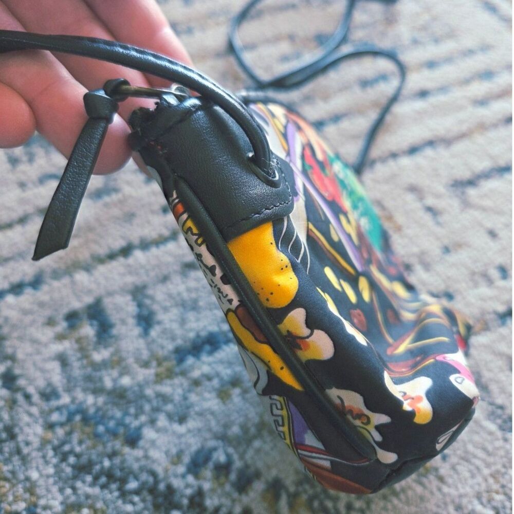 VTG Nicole Miller 90's Mini Shoulder Purse Food Print Pop-Art Bag Potato Chips - Picture 7 of 13